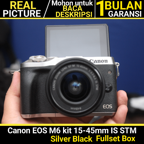 Canon EOS M6 kit 15-45mm IS STM Silver Black